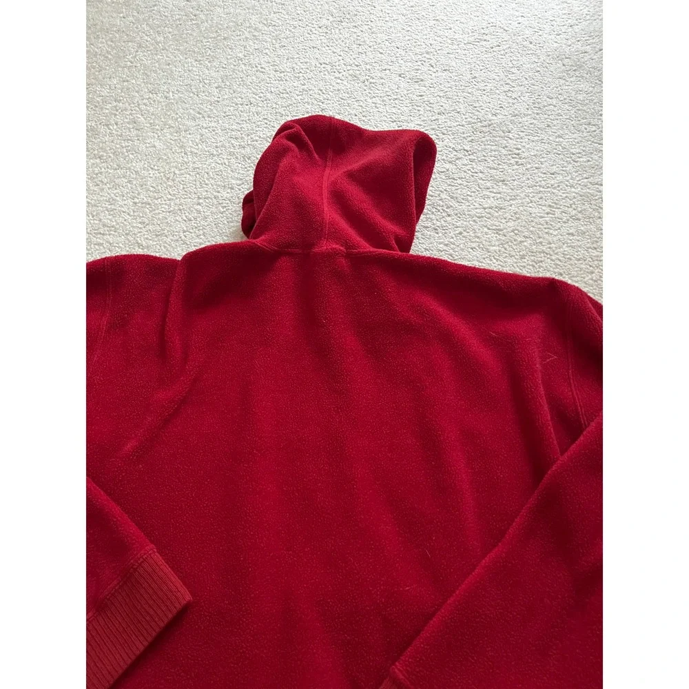 Vintage Polo Sport Ralph Lauren USA Fleece Hoodie Red Flag 80's 90's XL